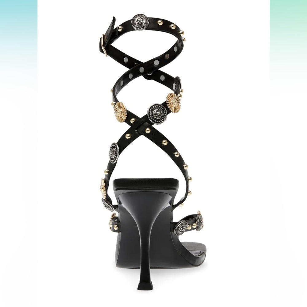 Steve Madden Asha Ankle Strap Sandal Black, Size‎ 6 - Picture 6 of 14
